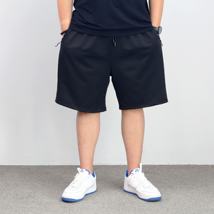 大码 短裤 男士 胖子五分裤 子松紧带加肥沙滩裤 薄款 休闲裤 男宽松夏季