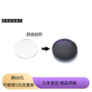 1.61 包邮 包加工1.56 变茶近.视镜片一付 1.67非球面快速变灰