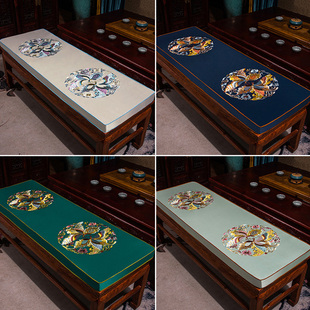 定制长条垫长凳子坐垫长方形卡座沙发海绵垫加厚实木板凳垫椅垫套