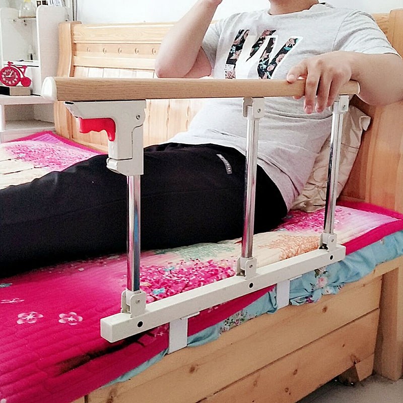 老人床边扶手起身器辅助器安w全防摔床护栏挡防掉大床护栏折叠围
