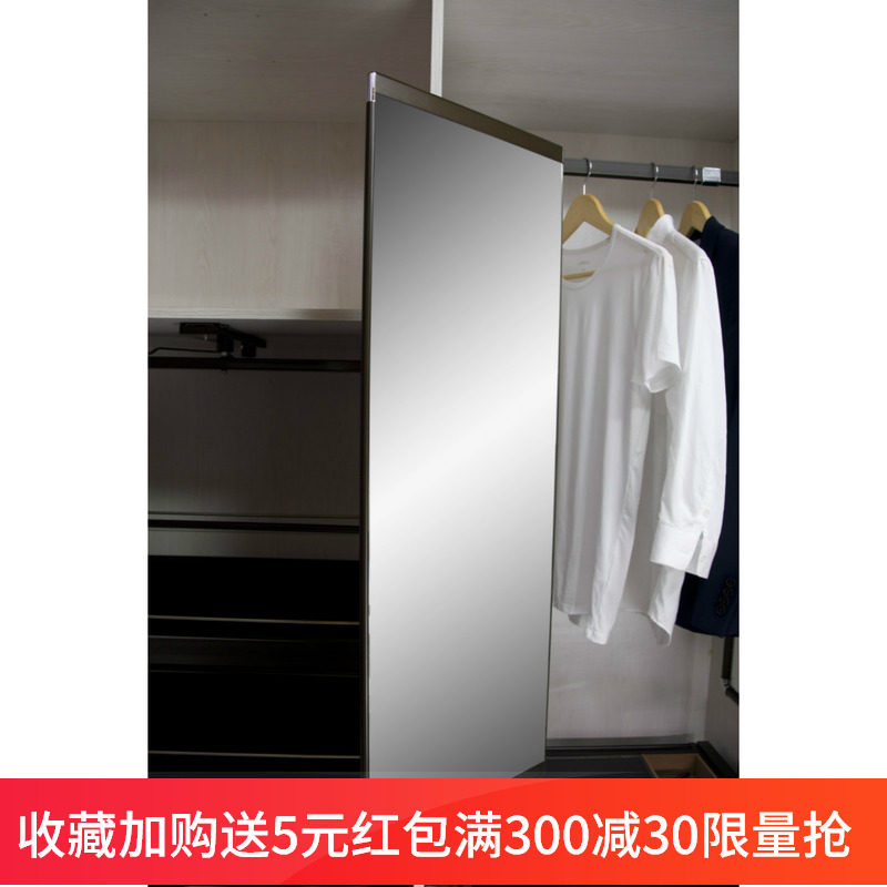 衣柜试衣镜衣柜j推拉镜全身镜平开门伸缩折叠镜内置隐藏旋转穿衣