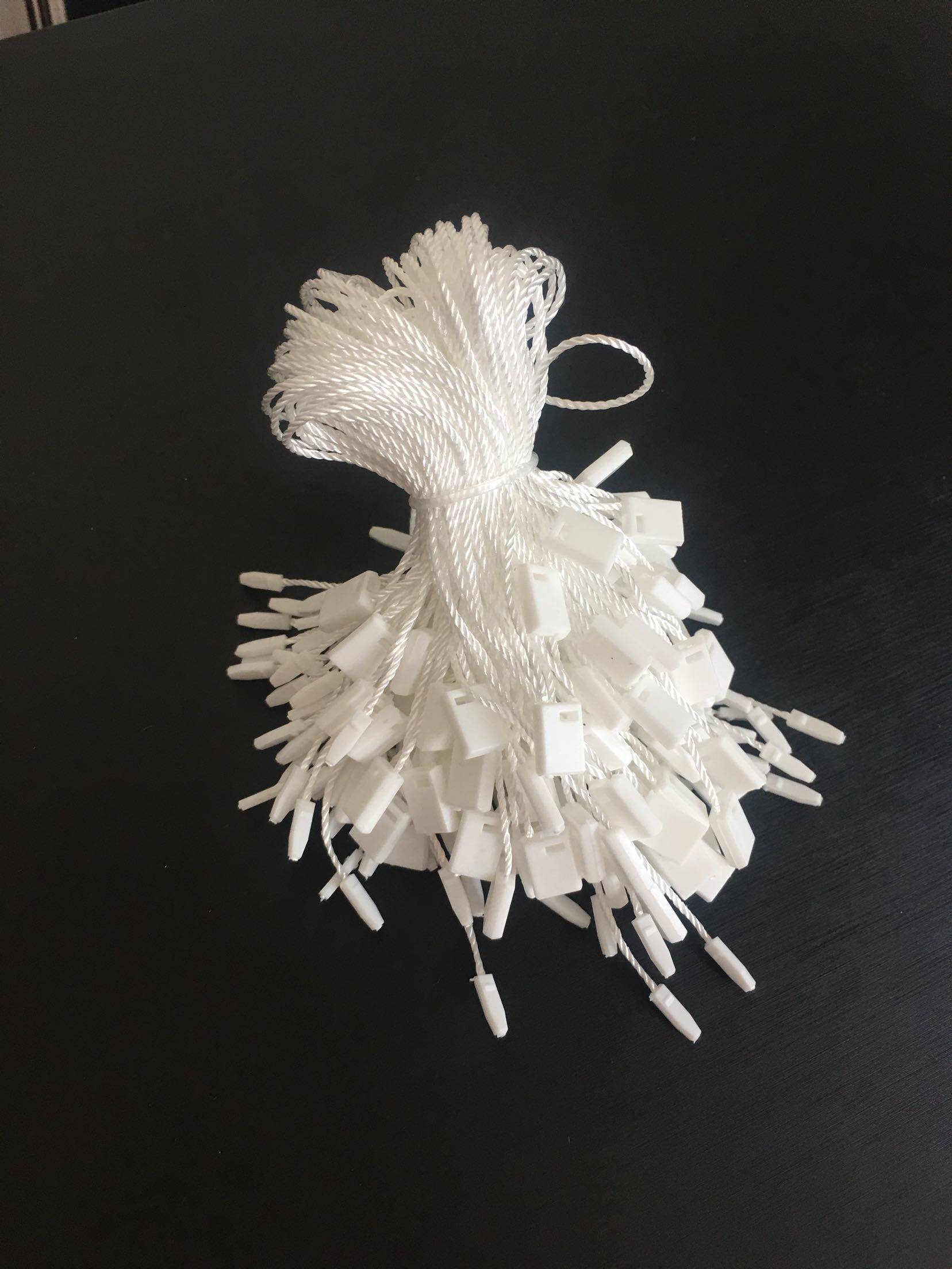 包邮 高档服装吊牌绳子塑料线子母扣吊粒手穿针标签绳吊牌一包3捆