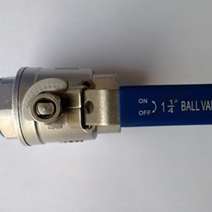 304不锈钢二片式 16P DN40 1.5寸刻度尺阀门 丝口带刻度球阀Q11F