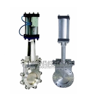 气动对夹式 PZ673W 刀闸阀DN200 不锈钢气动刀型闸阀 304 10P 16P