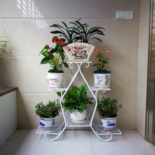 花架铁艺多层落地式 o置物架绿萝客厅创意摆件阳台盆景多肉现代简
