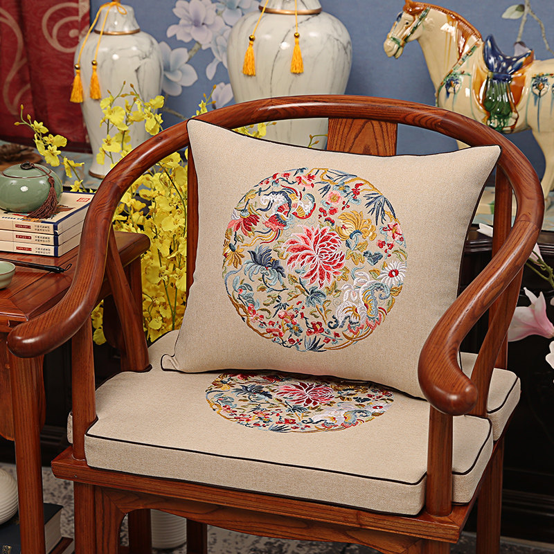 中式坐垫古典红木椅子沙发太师圈椅餐桌官帽茶座椅垫乳胶海绵定制,居家布艺,椅垫,淘宝优惠券,粉丝福利购,淘宝优惠卷