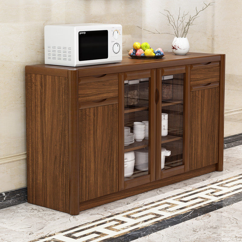 实木餐边柜大容量乌金木茶水柜储物柜客厅碗柜厨房柜餐柜边柜,住宅家具,餐边柜,淘宝优惠券,粉丝福利购,淘宝优惠卷