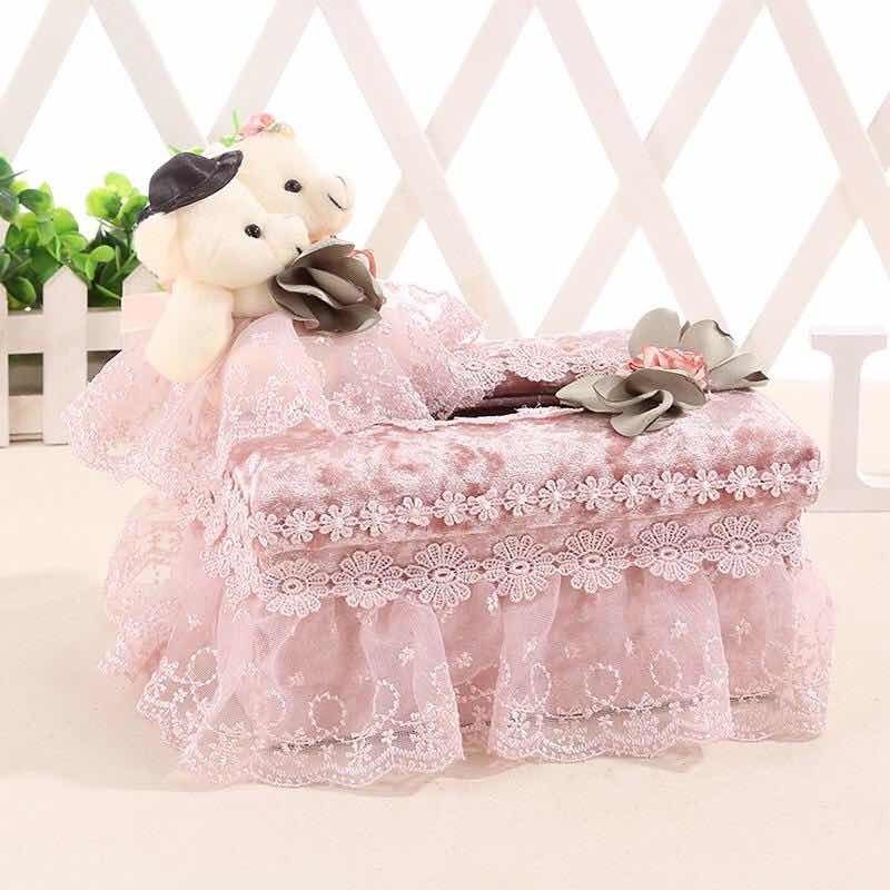 创意韩式布艺纸巾盒客厅轻奢家用桌面餐巾纸盒茶几可爱少女抽纸盒,收纳整理,纸巾盒,淘宝优惠券,粉丝福利购,淘宝优惠卷