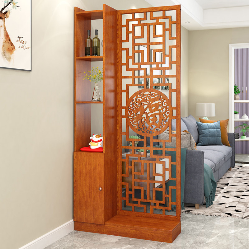 入户屏风客厅新中式双面镂空隔断柜子装饰红木进门玄关柜简约现,住宅家具,门厅/玄关柜/玄关架,淘宝优惠券,粉丝福利购,淘宝优惠卷