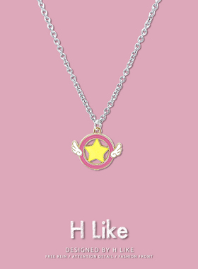 日韩项链衣服配饰时尚女生合金卡通吊坠礼物创意生日网红情侣可爱