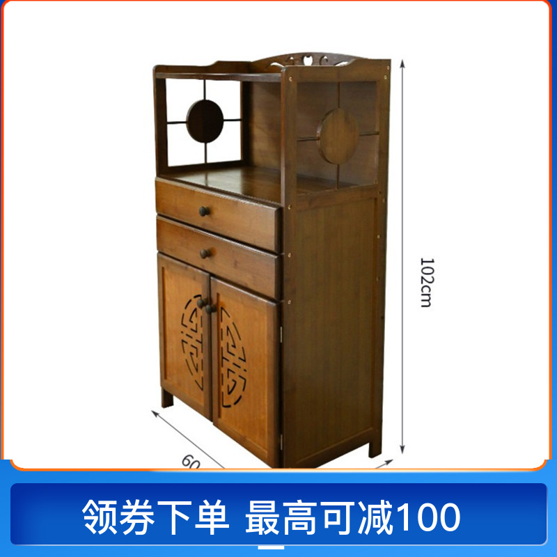 雕花餐边柜实木小柜子置物柜茶水柜储物柜简约现厨房柜