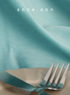 丝绒轻奢桌布纯色莫兰迪蓝色北欧ins布艺长方形S餐桌茶几装饰台布