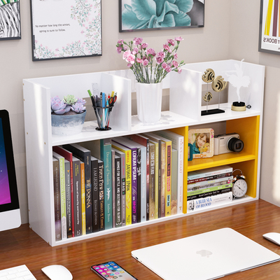 简易桌面收纳置物架桌上小型儿童书架学生宿舍储物办公室多层简约