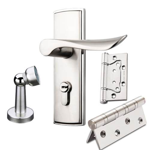 执手锁老式单舌静音室内卧室木门锁通用型压把锁家用旧门换锁把手