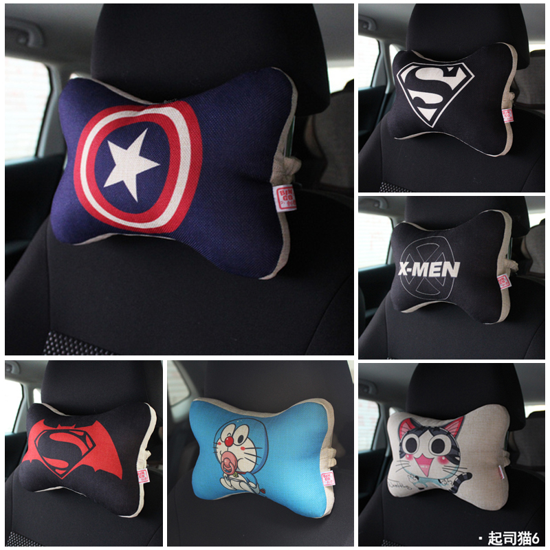 创意汽车头枕护颈枕靠枕颈u椎枕车用枕头车载用品睡觉枕头脖子车