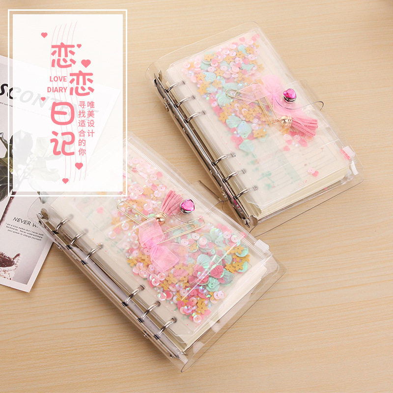 手账本少女心创意韩国彩页活页学生插画周计划日记本diy送人礼物