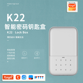 钥匙盒 指纹挂锁钥匙盒APP临时码 涂鸦指纹密码 盒家用智能电子密码