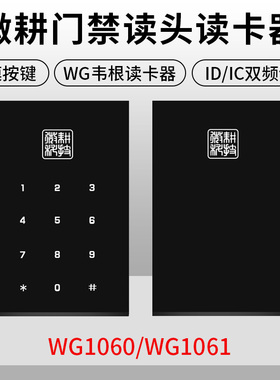 微耕门禁读头WG1060ID/IC密码刷卡双频控制板读卡器WG1061门禁锁