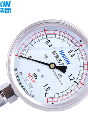 YTN1-1000-1.6/2.5/40/60/100mpa耐震抗震充油压力表青岛华青仪表