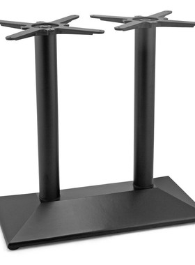 黑色铸铁双柱餐台脚/酒店餐桌椅/咖啡厅餐桌支架/桌架桌脚 桌子腿