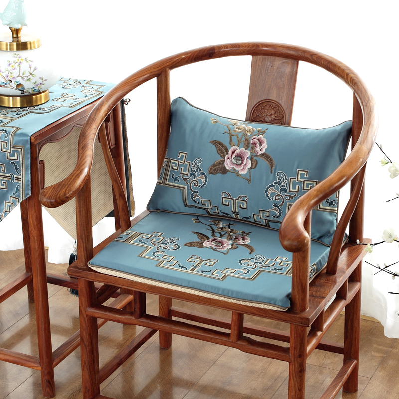 红木沙发椅子坐垫中式家具实木圈椅垫防滑餐椅太师椅官帽茶椅垫子