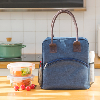大号长手提便当包 保温保冷保鲜饭盒包袋带饭袋子加厚铝膜保温包