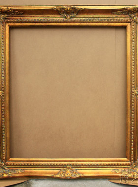 欧式实木角花框定制油画仿古金做旧油画画框宽度13.5cm厚度5cm