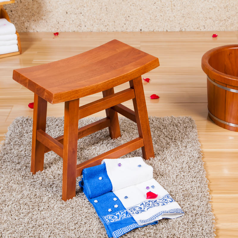 康熙实木凳板凳梳妆凳小矮凳高脚木凳换鞋凳 浴室木凳招财凳