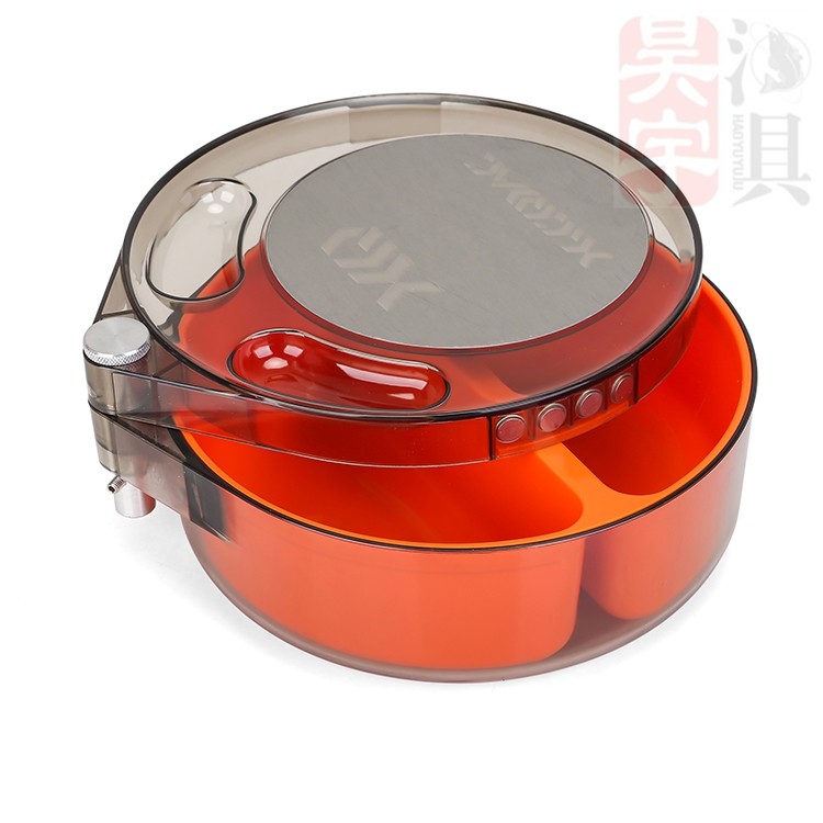 新款全磁拉饵盘强磁竞技散炮盆钓箱椅通用饵料盘三合一套装拉饵盒