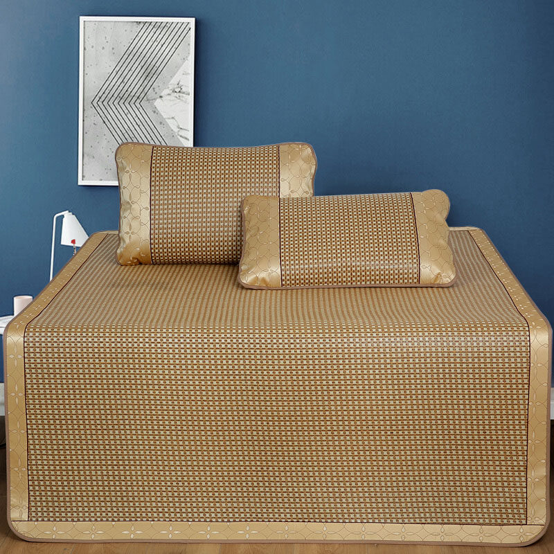 冰妹双面凉席加厚藤席可折叠1.5m1.8米床席子三件套,床上用品,凉席/草席/麻席,淘宝优惠券,粉丝福利购,淘宝优惠卷