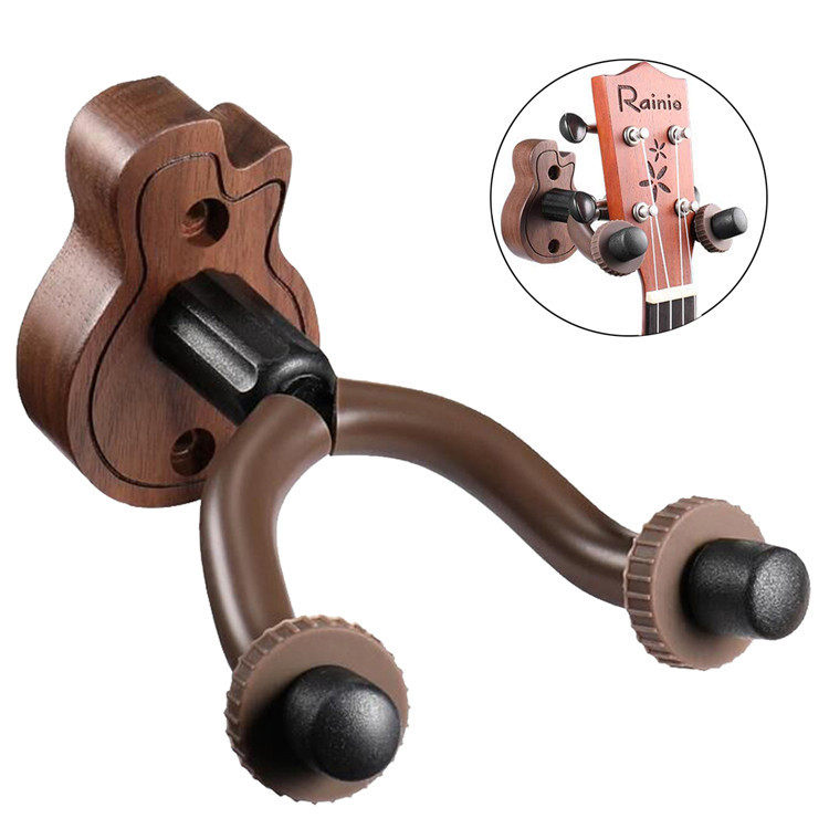 免打孔民谣吉他墙壁竖挂钩 贝斯尤克里里小提琴琵琶班卓墙壁挂架