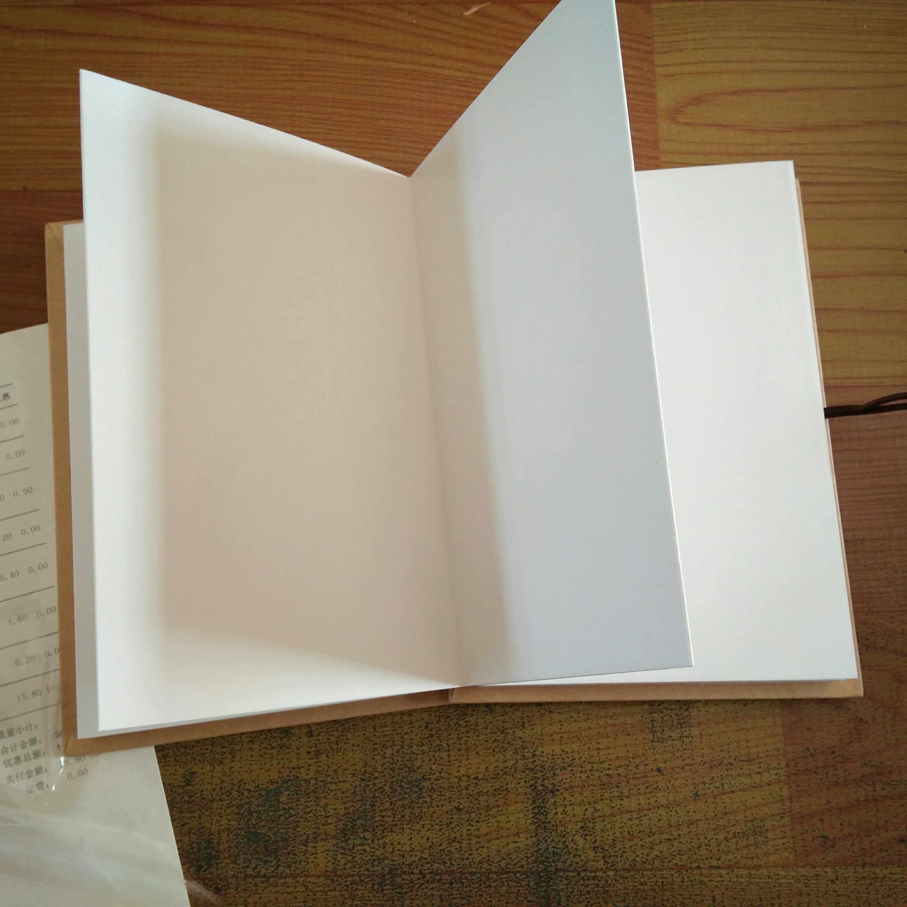 包邮8寸A5手工相册本diy空白封面折叠双面卡纸白卡牛卡创意礼