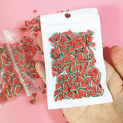 1000pcs 10g/Pack Slime DIY Accessories Toys Mini Strawberry