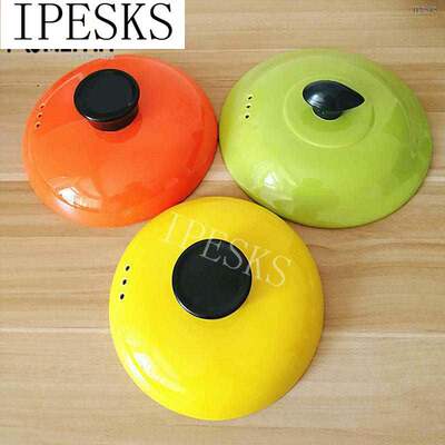 Colour casserole lid accessories ceramic casserole Lid Yello