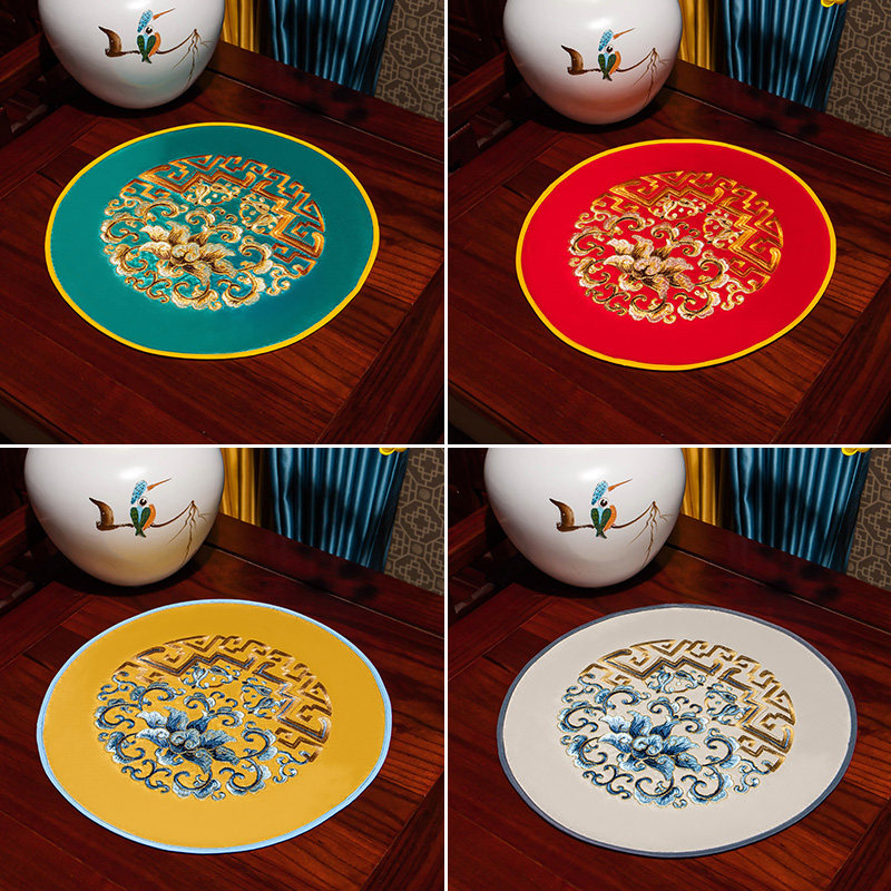 餐桌垫布艺中式餐垫隔热桌垫布垫花瓶垫碗垫杯垫家用防滑盘子垫子,居家布艺,餐垫,淘宝优惠券,粉丝福利购,淘宝优惠卷