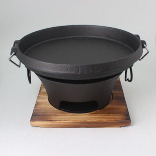 特大号铸铁炭炉生铁碳炉子炭烧烤炉火锅铁炉家庭炭火炉烧炭烤肉炉