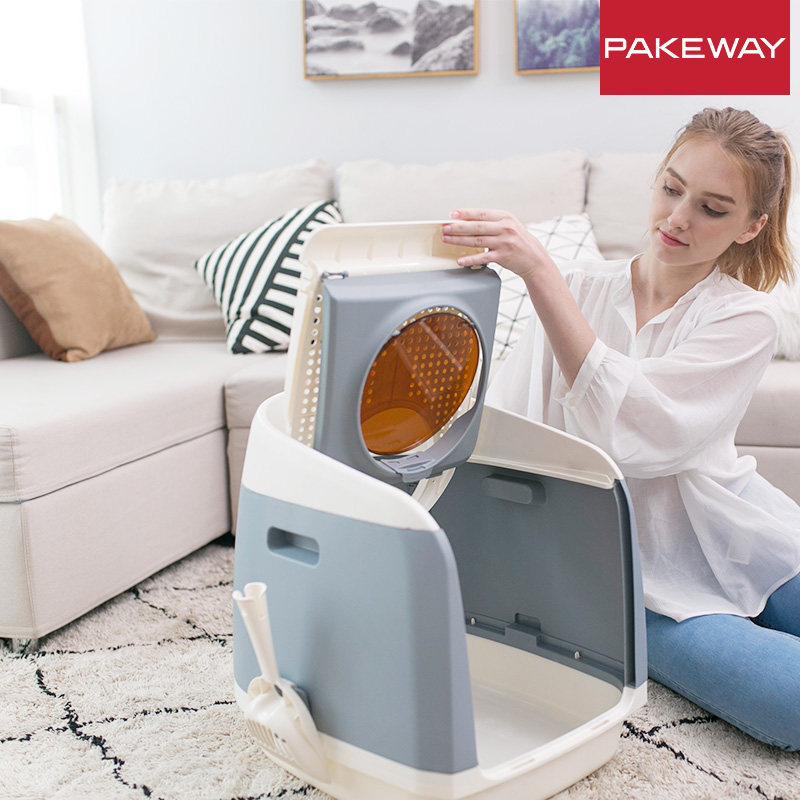 派可为猫砂盆顶入式防外溅猫咪厕所大号全半封闭猫屎盆网格筛防臭,宠物/宠物食品及用品,猫砂盆/猫厕所,淘宝优惠券,粉丝福利购,淘宝优惠卷