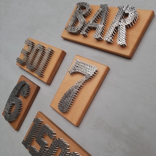 螺钉艺术装 螺钉门牌 门牌 金属朋克号码 饰数字字母定制 青螺工坊