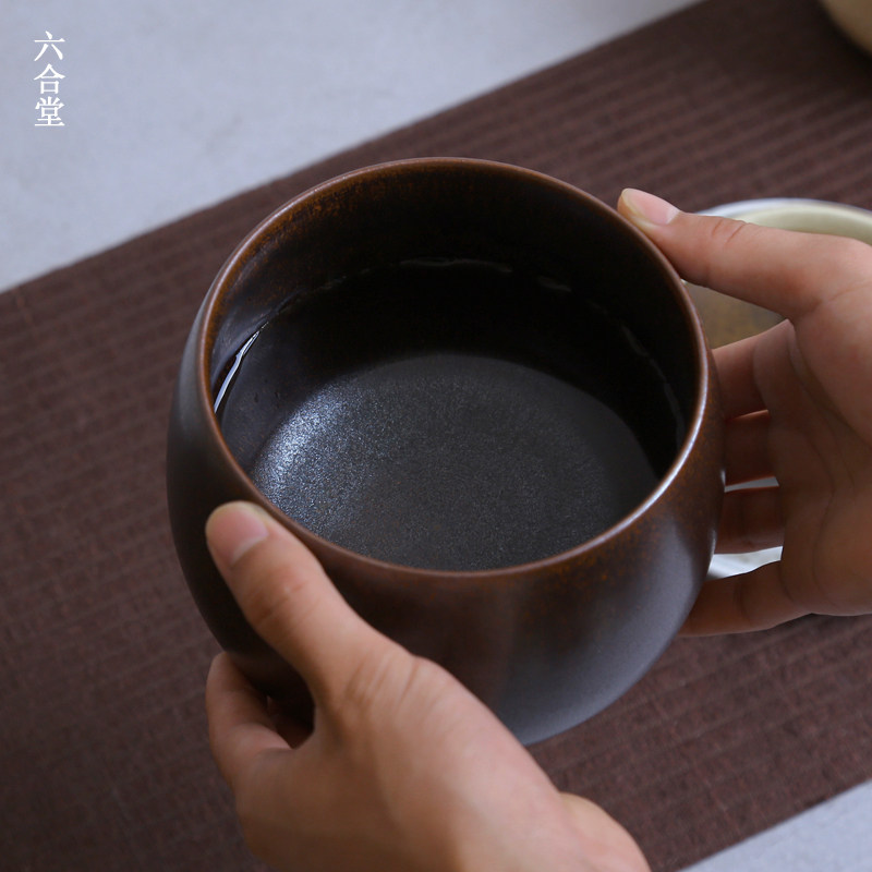 六合堂日式手工陶瓷茶洗大号建水渣斗水盂笔洗茶道功夫茶具配件