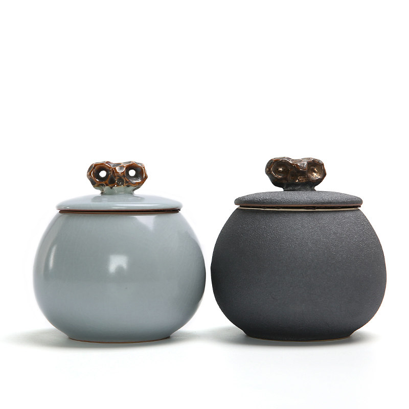 茶叶罐小号 便携陶瓷迷你高档密封罐创意红绿普洱茶储存中式复古,餐饮具,茶叶罐,淘宝优惠券,粉丝福利购,淘宝优惠卷
