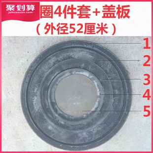 炉圈铸铁圆形加厚老式家用柴火炉盖配件通用柴火灶锅圈灶圈压火圈