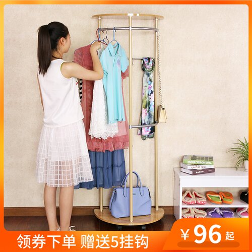 虎爸爸可移动多功能衣帽架落地转角落鞋柜衣架创意卧室客厅挂衣架