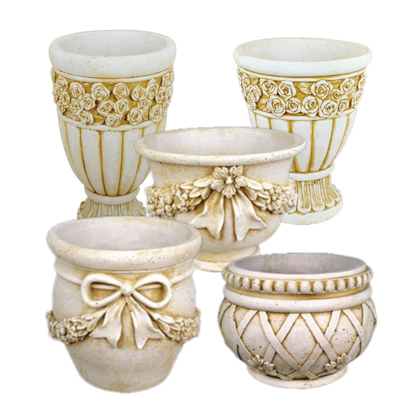 欧式石料复古花瓶园艺橱窗酒店摄影道具摆件插花种植创意花盆装饰,家居饰品,花盆,淘宝优惠券,粉丝福利购,淘宝优惠卷