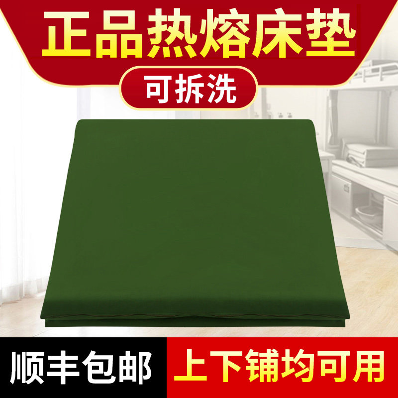 正品床垫褥子绿色学生院校宿舍单人床垫子热熔床垫防潮垫床垫褥子