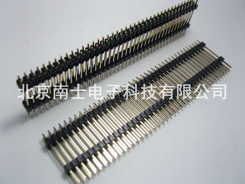 优质 镀金 2*40P 80PIN 间距2.54MM 针长25MM 双排针 插针 双塑胶
