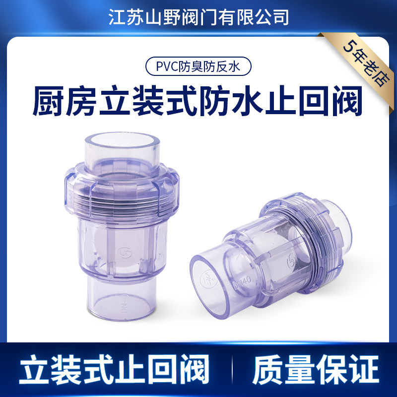 下水管防反水器立式厨房下水道止回阀竖装逆止阀排水管防溢水防返