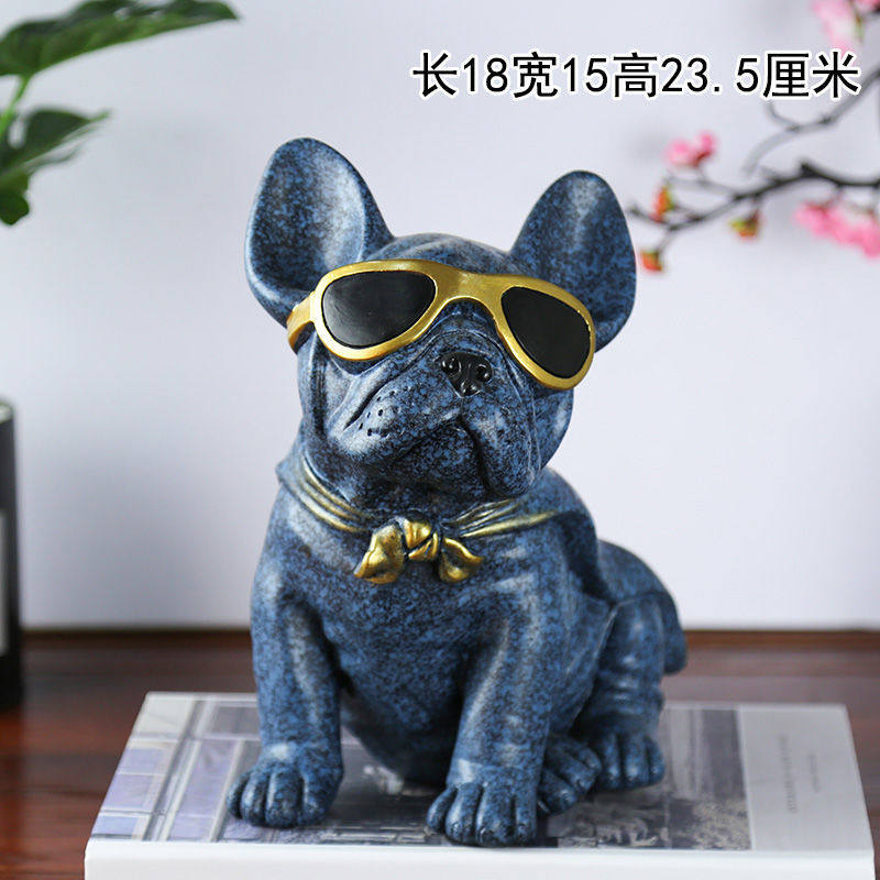 创意法斗狗摆件家居卧室装饰北欧摆设个性简约可爱狗狗储蓄罐