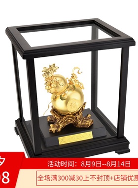 金箔葫芦招财聚福摆件家居客厅装饰创意摆设办公室桌面工艺礼品