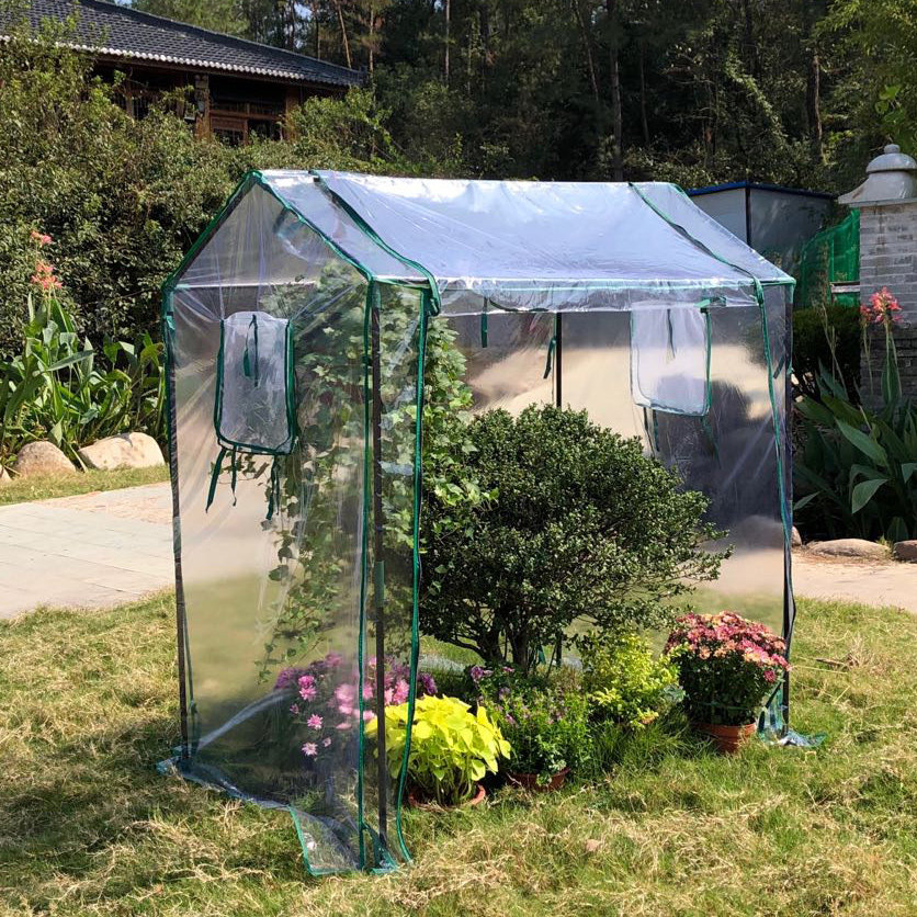 家用温室小花棚花房暖房防冻保温罩冬季花架大棚阳台花园防风遮雨