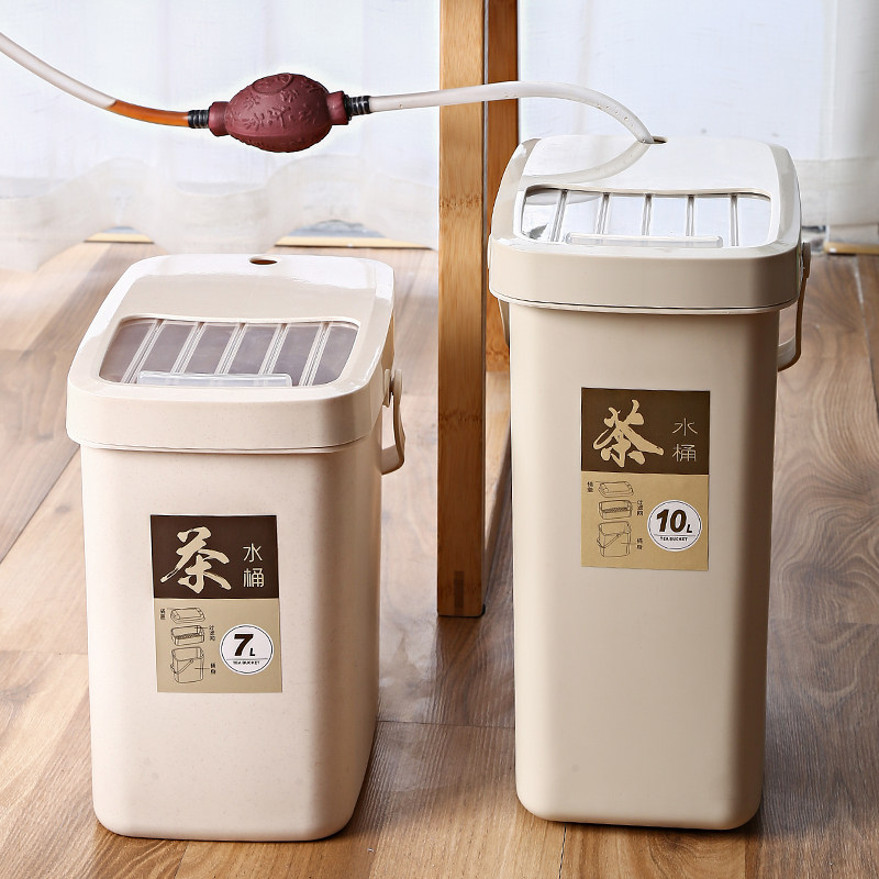 茶渣桶茶水桶功夫茶具茶道配件废水桶小号家用茶桶垃圾桶排水桶。